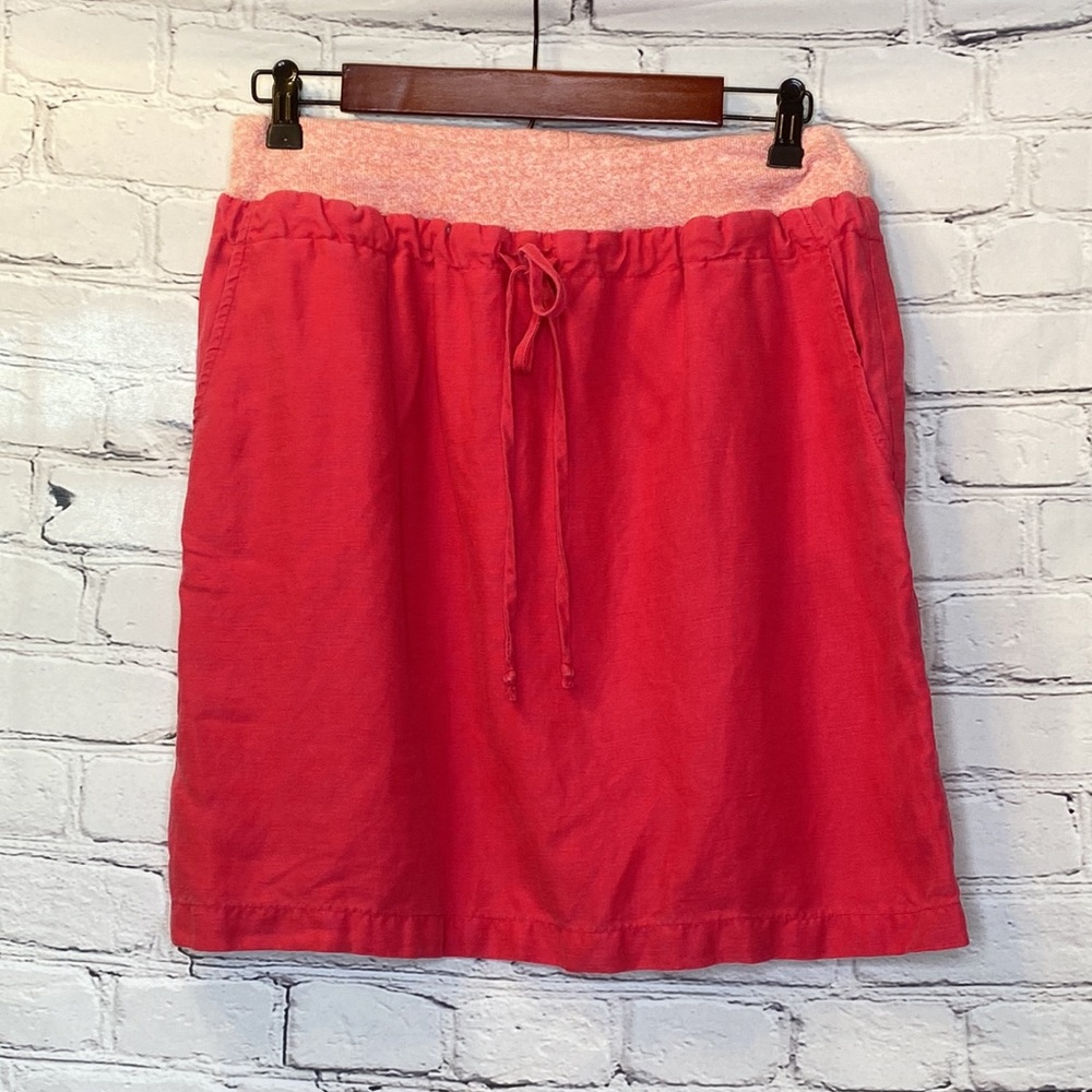 Anthropologie Daughters Of The Liberation Pink 100% Cotton Skirt Size 8 - Picture 2 of 10